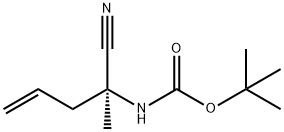 Carbamic acid, (1-cyano-1-methyl-3-butenyl)-, 1,1-dimethylethyl ester, (S)- 结构式