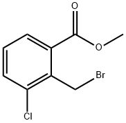 2-溴甲基-4-氰基苯甲酸甲酯 结构式