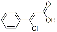 Cinnamic acid, beta-chloro-, (Z)- 结构式