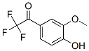 Ethanone, 2,2,2-trifluoro-1-(4-hydroxy-3-methoxyphenyl)- (9CI) 结构式