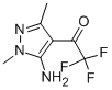 Ethanone, 1-(5-amino-1,3-dimethyl-1H-pyrazol-4-yl)-2,2,2-trifluoro- (9CI) 结构式