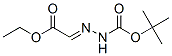 Hydrazinecarboxylic acid, (2-ethoxy-2-oxoethylidene)-, 1,1-dimethylethyl ester 结构式