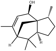 2,3,4,7,8,8a-hexahydro-3,6,8,8-tetramethyl-1H-3a,7-methanoazulen-4-ol  结构式