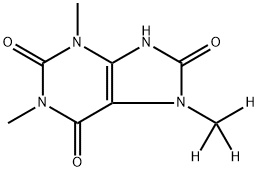 [7-CD3]-1,3,7-Trimethyluric Acid 结构式