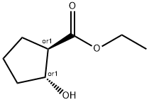 反式-2-羟基环戊烷甲酸乙酯 结构式