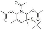 1-Acetyl-3-(tert-butylthio)-1,2,3,6-tetrahydro-3,5-dimethyl-2,6-pyridinediol diacetate 结构式