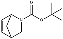 2-氮杂双环[2.2.1]-5-庚烯-2-羧酸叔丁酯 结构式