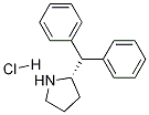 (2S)-2-二苯基甲基吡咯烷盐酸盐 结构式