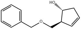 (1R,2S)-2-(苄氧甲基)-3-环戊烯-1-醇 结构式