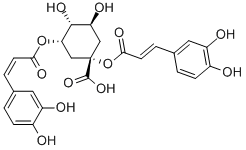 洋蓟素(1,3-二咖啡酰奎宁酸) 结构式