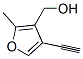 3-Furanmethanol, 4-ethynyl-2-methyl- (9CI) 结构式