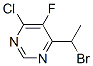 6-(1-BROMO-ETHYL)-4-CHLORO-5-FLUOROPYRIMIDINE 结构式