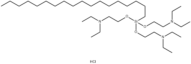 2,2''',2''''''-[(octadecylsilylidyne)trioxy]tris(triethylammonium) trichloride 结构式