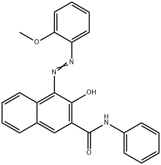 3-hydroxy-4-[(2-methoxyphenyl)azo]-N-phenylnaphthalene-2-carboxamide 结构式