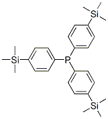 Phosphine, tris[p-(trimethylsilyl)phenyl]- 结构式