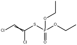 Phosphorothioic acid S-(1,2-dichlorovinyl)O,O-diethyl ester 结构式