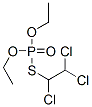 Phosphorothioic acid O,O-diethyl S-(1,2,2-trichloroethyl) ester 结构式