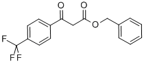 BETA-OXO-4-(TRIFLUOROMETHYL)-BENZENEPROPANOIC ACID PHENYLMETHYL ESTER 结构式