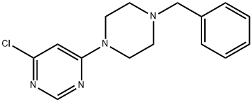 4-(4-苄基哌嗪-1-基)-6-氯嘧啶 结构式