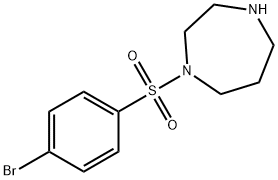 1-(4-溴苯磺酰基)高哌嗪 结构式