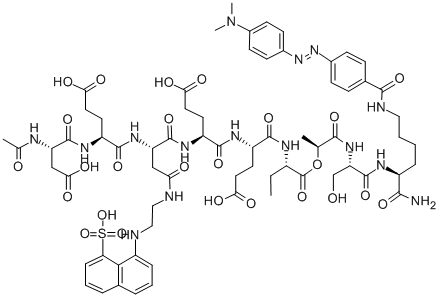 Ac-Asp-Glu-Asp(EDANS)-Glu-Glu-Abu-L-lactoyl-Ser-Lys(DABCYL)-NH2 ammonium salt