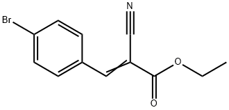 2-Propenoic acid, 2-cyano-3-(4-bromophenyl)-, ethyl ester 结构式