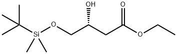 (3R)-4-[[(1,1-DiMethylethyl)diMethylsilyl]oxy]-3-hydroxy-butanoic Acid Ethyl Ester 结构式