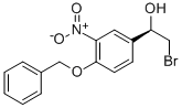 (R)-1-(4-苄氧基-3-硝基苯基)-2-溴乙醇 结构式