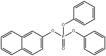 磷酸-2-萘基二苯基酯 结构式