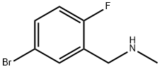 1-(5-BroMo-2-fluorophenyl)-N-MethylMethanaMine 结构式