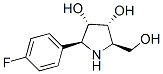 3,4-Pyrrolidinediol, 2-(4-fluorophenyl)-5-(hydroxymethyl)-, (2S,3S,4R,5R)- 结构式
