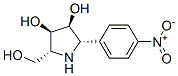 3,4-Pyrrolidinediol, 2-(hydroxymethyl)-5-(4-nitrophenyl)-, (2R,3R,4S,5S)- 结构式