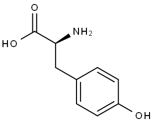 L-TYROSINE-UL-14C 结构式