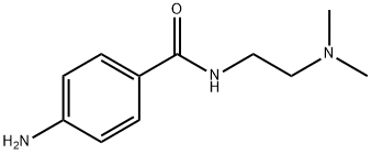 4-氨基-N-[2-(二甲基氨基)乙基]苯甲酰胺 结构式