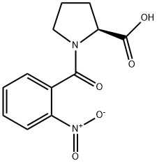 N-(2-Nitrobenzoyl)-L-proline 结构式