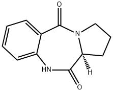 2,3-DIHYDRO-1H-PYRROLO[2,1-C][1,4]BENZODIAZEPINE-5,11(10H,11AH)-DIONE 结构式