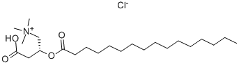L-氯化棕榈酰肉碱 结构式