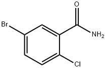 5-溴-2-氯苯甲酰胺 结构式