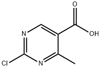 2-氯-4-甲基嘧啶-5-羧酸 结构式