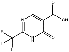 4-氯-2-(三氟甲基)-5-甲酸嘧啶 结构式