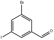 3-溴-5-碘苯甲醛 结构式
