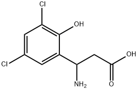 3-AMINO-3-(3,5-DICHLORO-2-HYDROXY-PHENYL)-PROPIONIC ACID 结构式