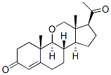 11-Oxapregn-4-ene-3,20-dione 结构式