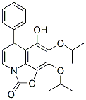 2H,6H-Oxazolo[5,4,3-ij]quinolin-2-one,  7-hydroxy-8,9-bis(1-methylethoxy)-6-phenyl- 结构式