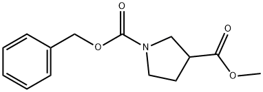 1-CBZ-3-吡咯烷甲酸甲酯 结构式