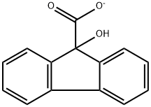 9-羟基-9H-芴-9-羧酸 结构式