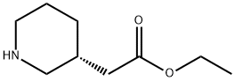 (R)-2-(哌啶-3-YL)乙酸乙酯 结构式