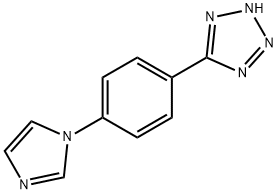 5-[4-(1-咪唑基)苯基]-2H-四唑 结构式
