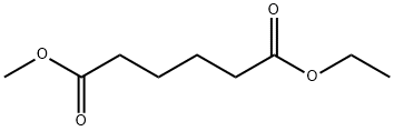 Hexanedioic acid 1-ethyl 6-methyl ester 结构式