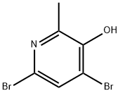4,6-二溴-2-甲基-3-吡啶醇 结构式